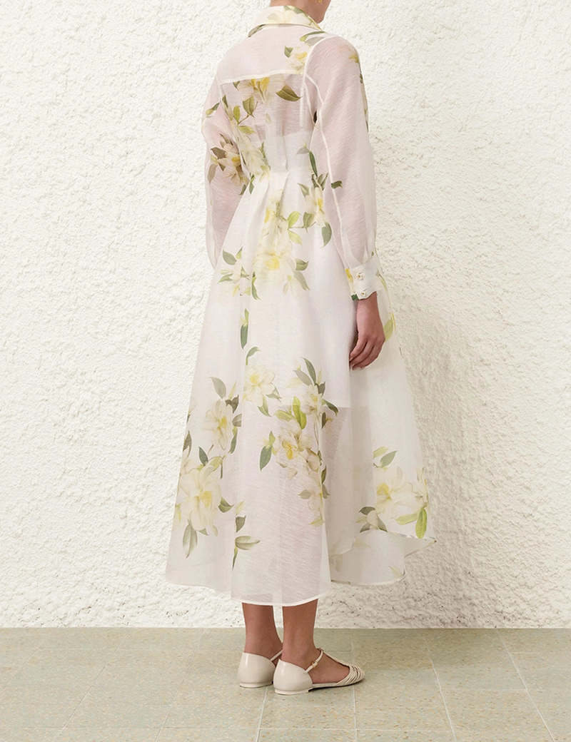 knee length dresses for ladies Harmony Midi Dress ZIMMERMANN Multicolor