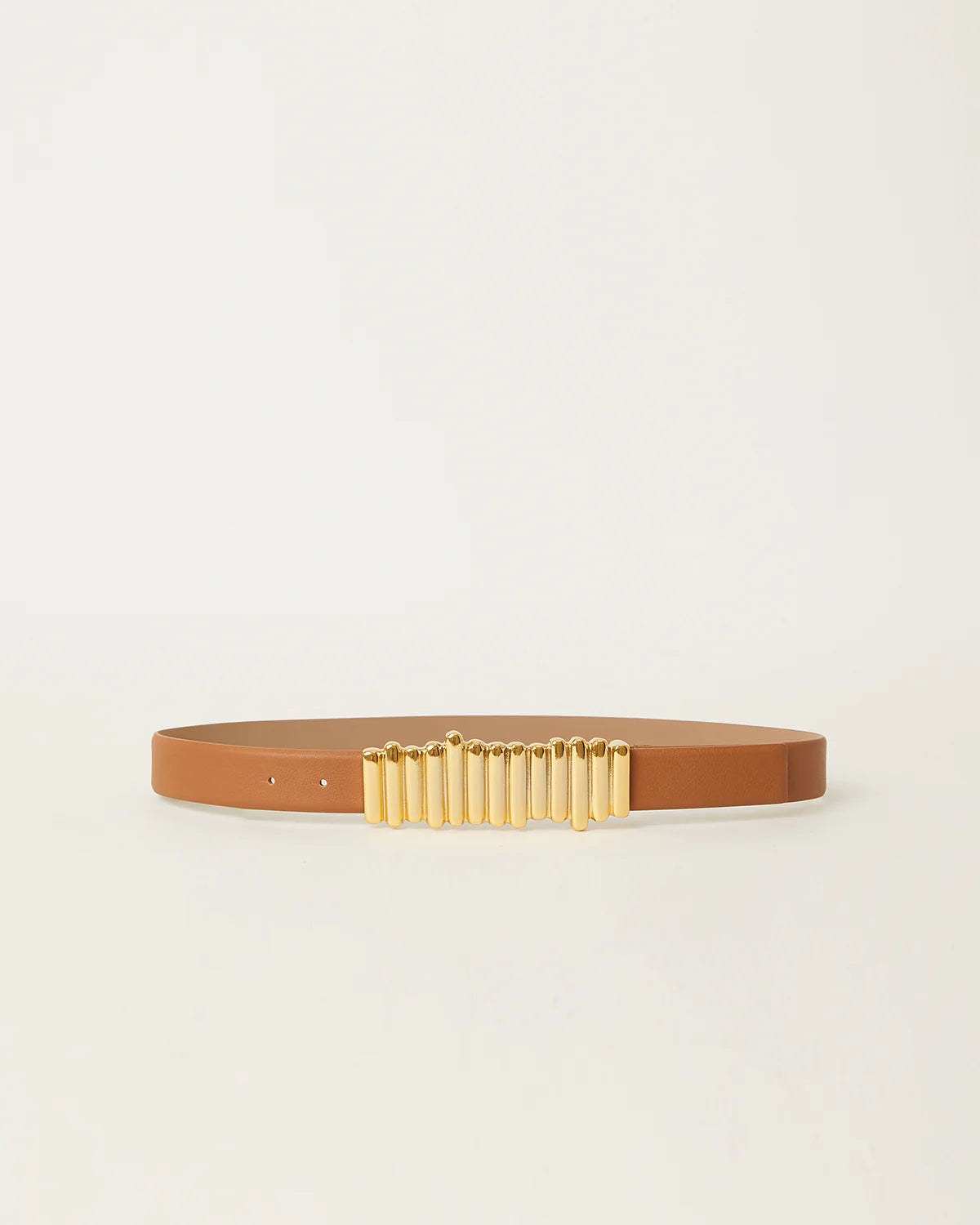 B-LOW THE BELT VESNA LEATHER BELT Spring styling with the new Vesna belt in Cuoio. Available  main image 2