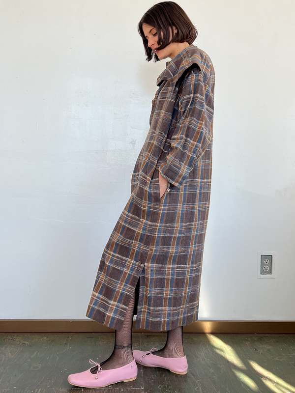Issey Miyake Plantation Dress - Plaid | Garmentory