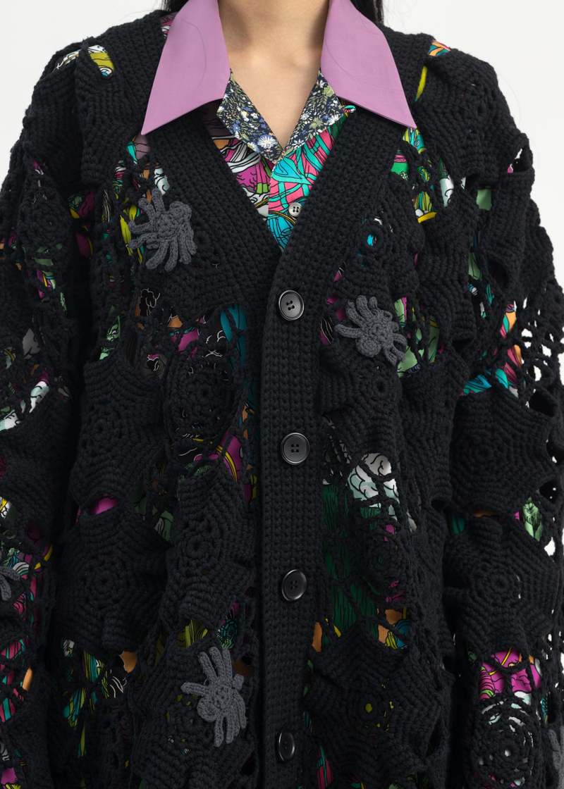 トップス FOR SOMEONE SPIDER KNIT CARDY FOR SOMEONE SPIDER KNIT CARDY