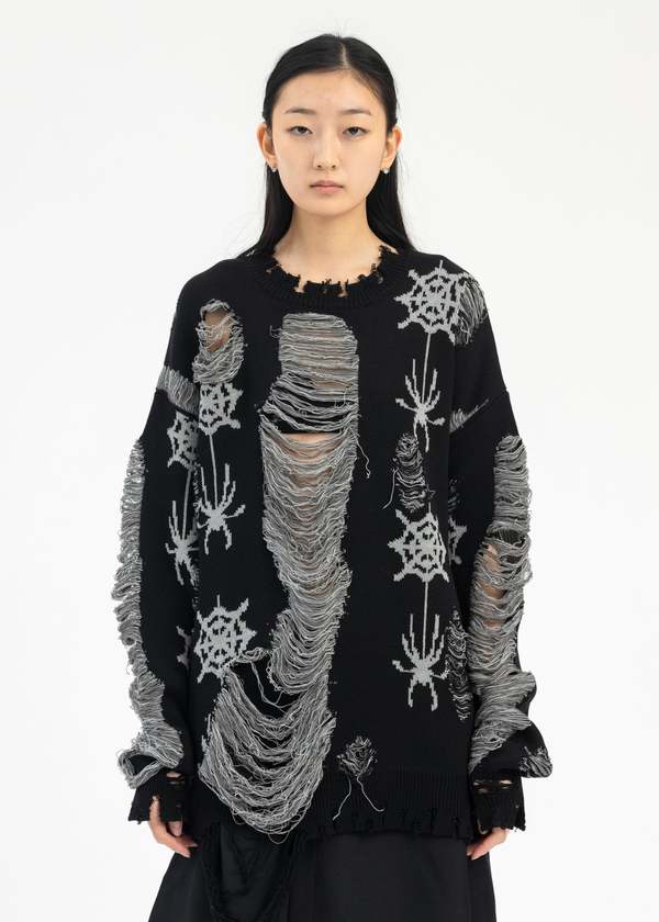 Kidill SPIDER KNIT PULLOVER COLLABORATION WITH RURUMU Kidill SPIDER KNIT PULLOVER COLLABORATION WITH RURUMU