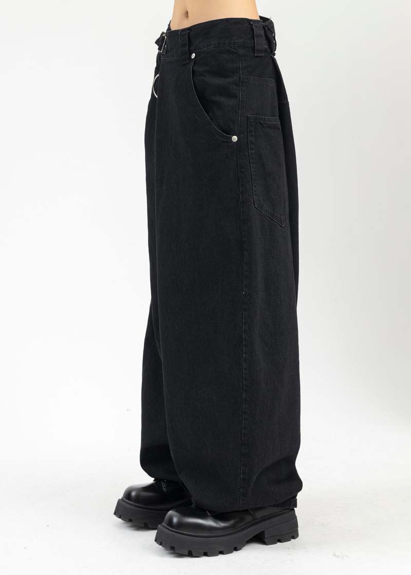 KIDILL キディル WIDE DENIM PANTS(BLACK)