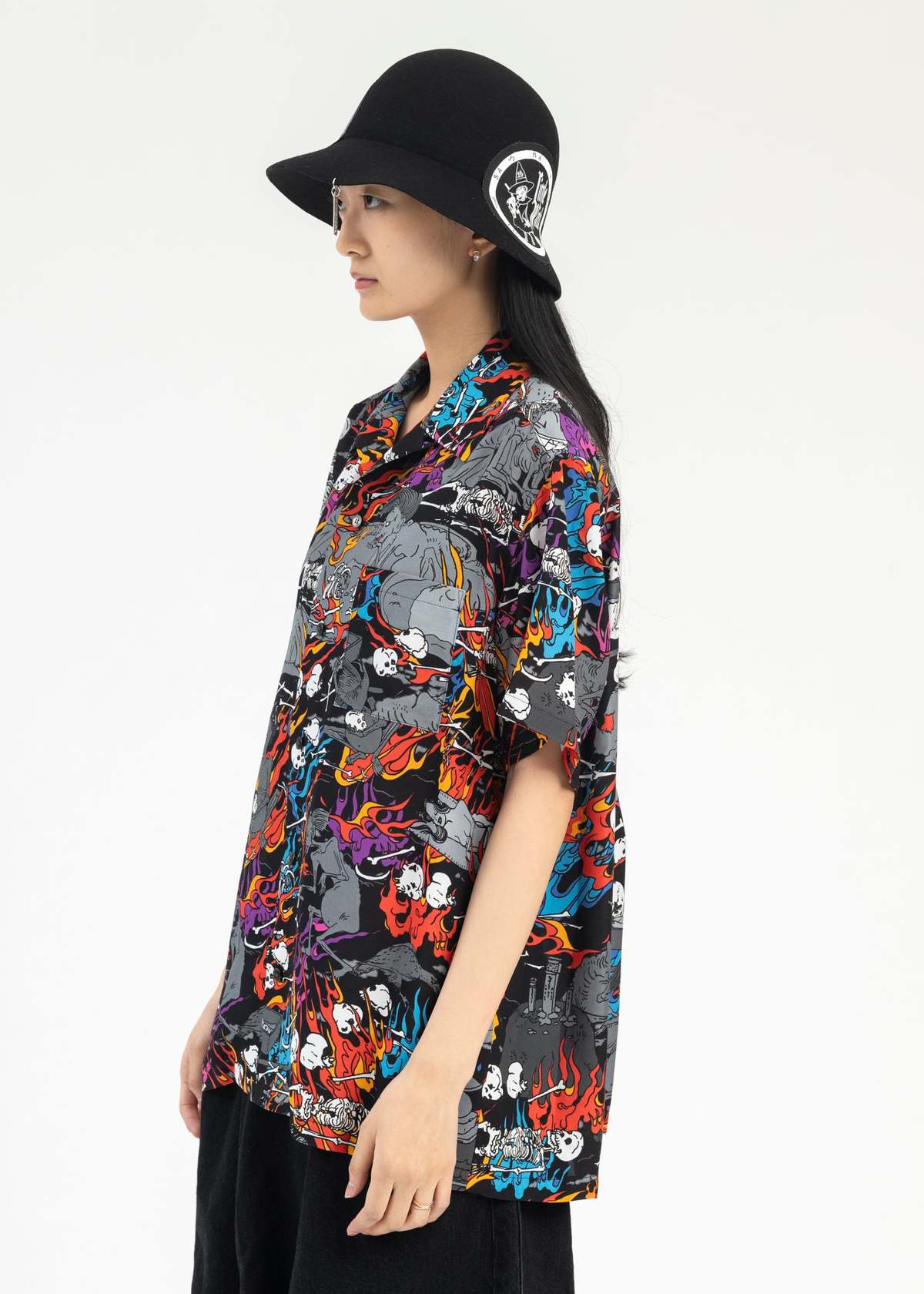 Kidill HUNGRY GHOST OVERSIZE HAWAIIAN SHIRT - Multi | Garmentory