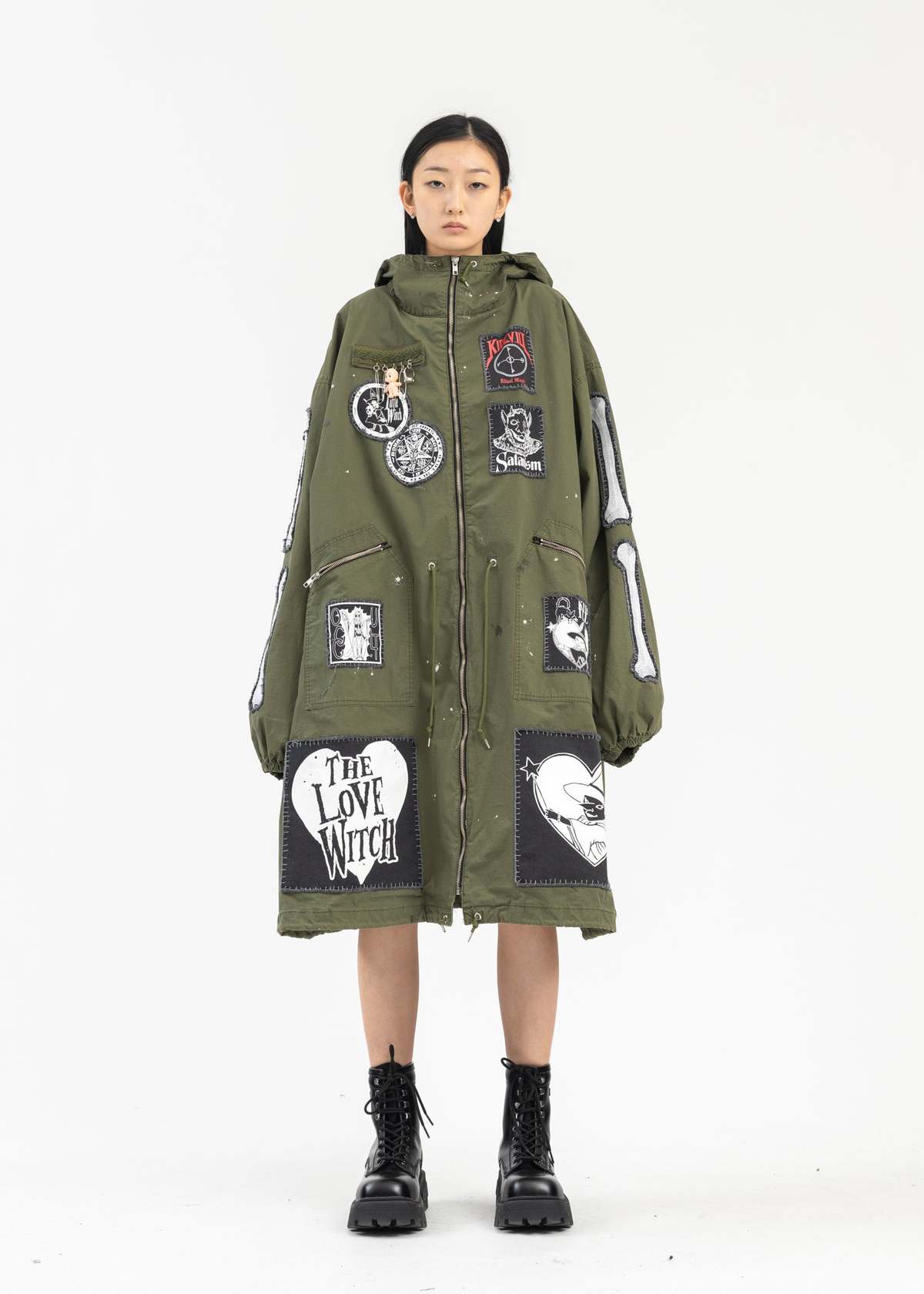 即完売　kidill 24aw PUNK TEXT COACH JACKET KIDILL / PUNK TEXT COACH JACKET / BLACK | ふぁいん