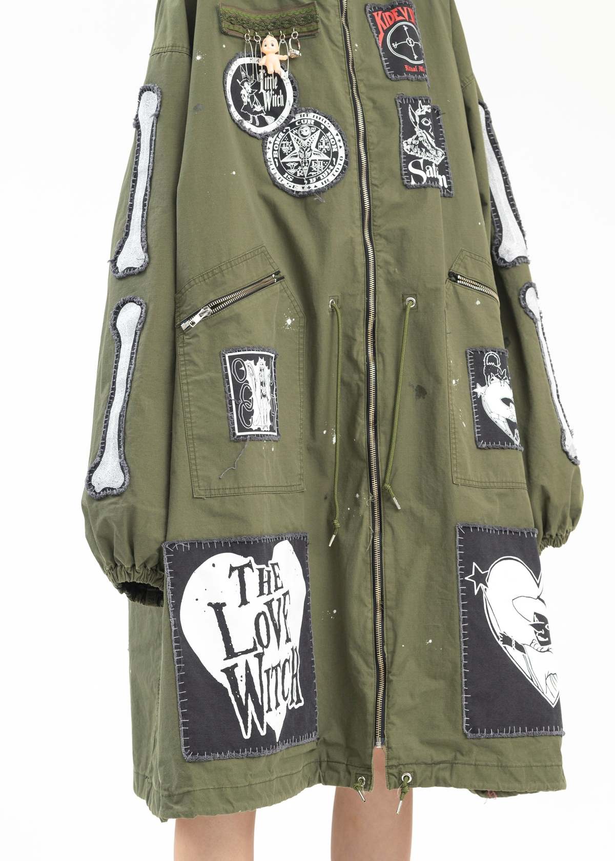 Kidill MOHAWK PATCH MODS COAT - KHAKI GREEN | Garmentory