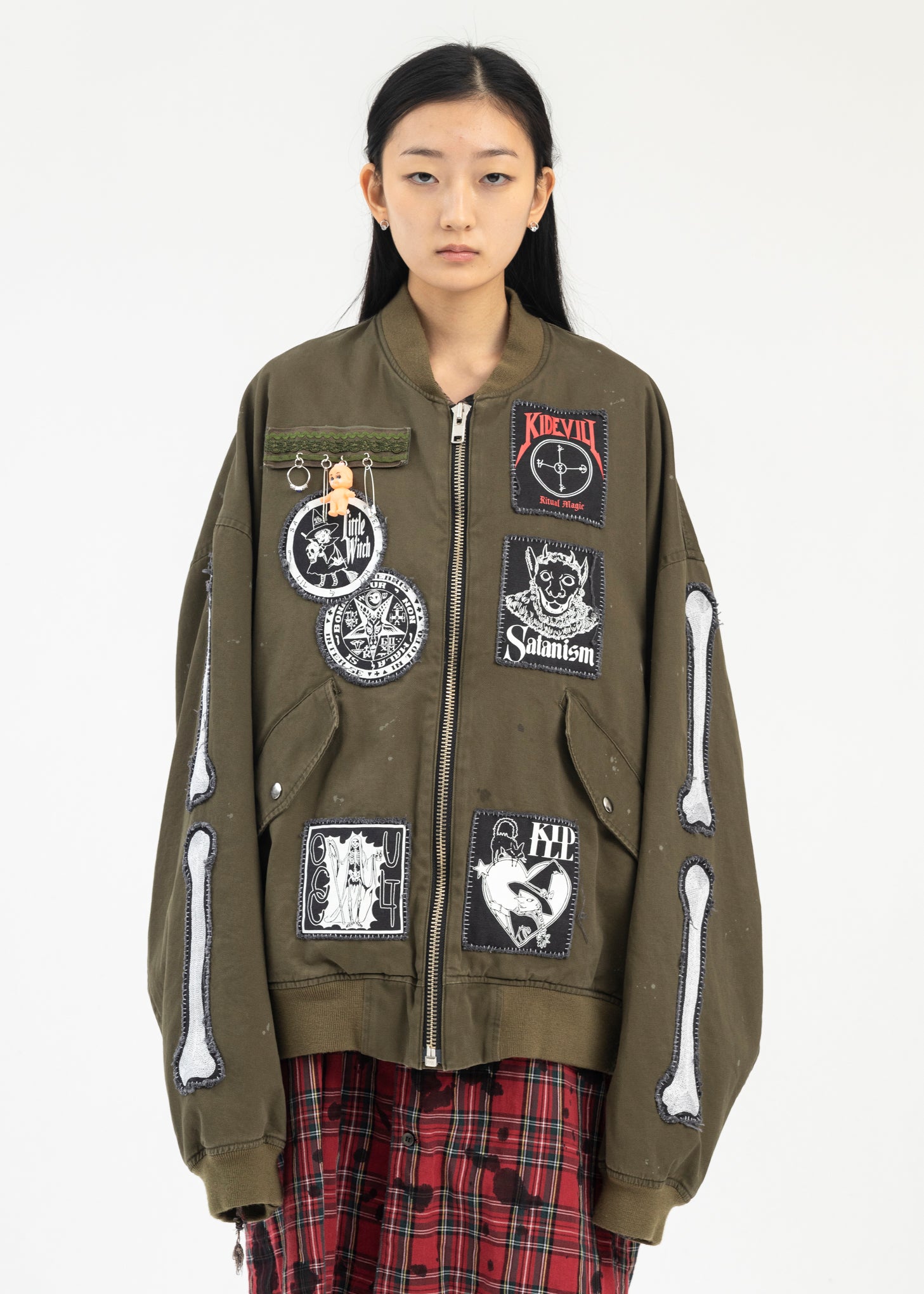 Kidill Men's Black Patch Ma-1 Jacket | Forces Jackets