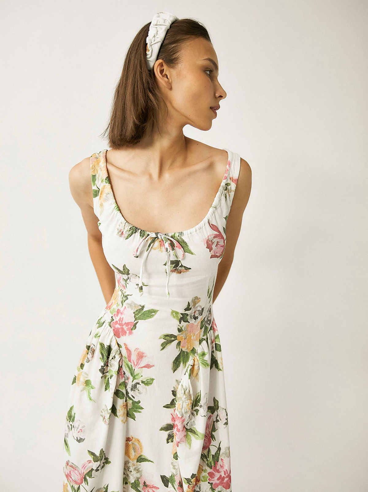 Tach Clothing Shisha Linen Floral Maxi Dress - Prints