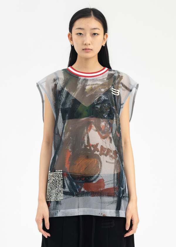 トップス NAMESAKE CHAUNCEY GRID MESH TANK NAMESAKE IVERSON CHAUNCEY GRID MESH TANK - MULTICOLOR | Garmentory