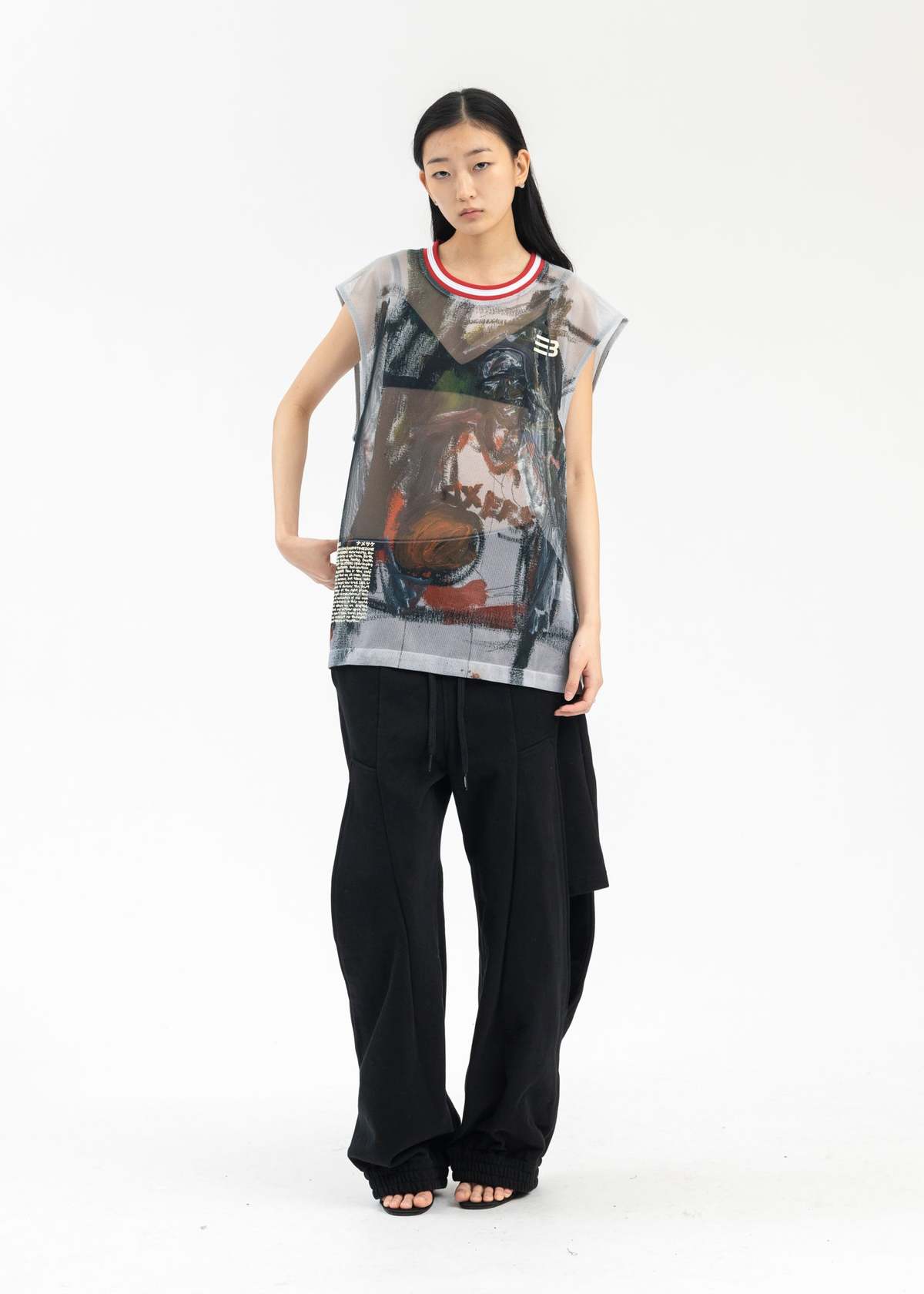 NAMESAKE IVERSON CHAUNCEY GRID MESH TANK - MULTICOLOR | Garmentory