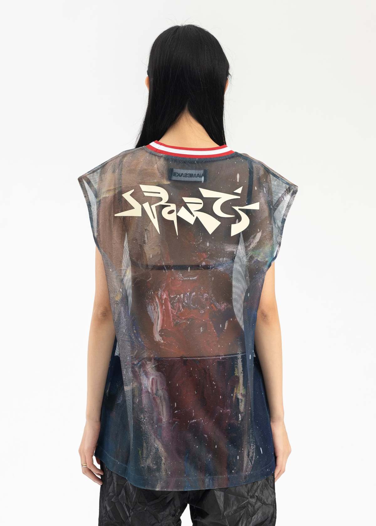 NAMESAKE JORDAN CHAUNCEY GRID MESH TANK - MULTICOLOR | Garmentory