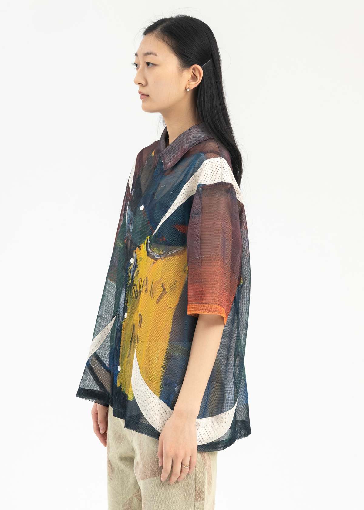 NAMESAKE KOBE DEVIN PANELLED SS PRINT ARTIST EDITION SHIRT 