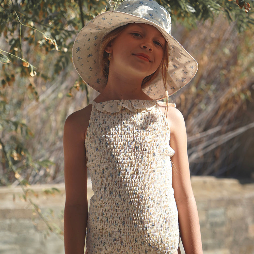 Kids House Of Paloma Rosa Kid's One Piece - Fleur Bleue | Garmentory