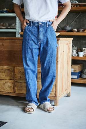 Orslow Relax Fit Denim Painter Pants - 6 Month Wash 86 | Garmentory