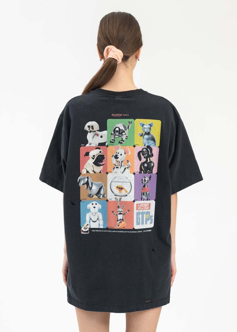 Doublet x PZ TODAY PET ROBOT T SHIRT - BLACK | Garmentory