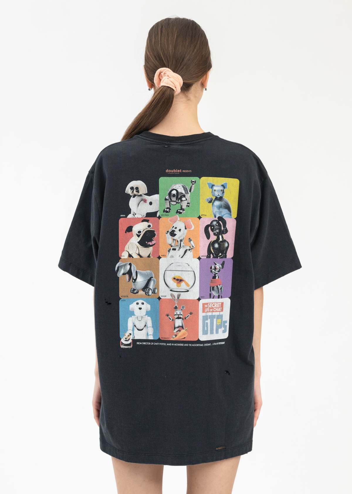 Doublet x PZ TODAY PET ROBOT T SHIRT - BLACK | Garmentory
