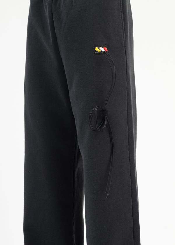 Doublet RCA CABLE EMBROIDERY SWEATPANTS - BLACK | Garmentory