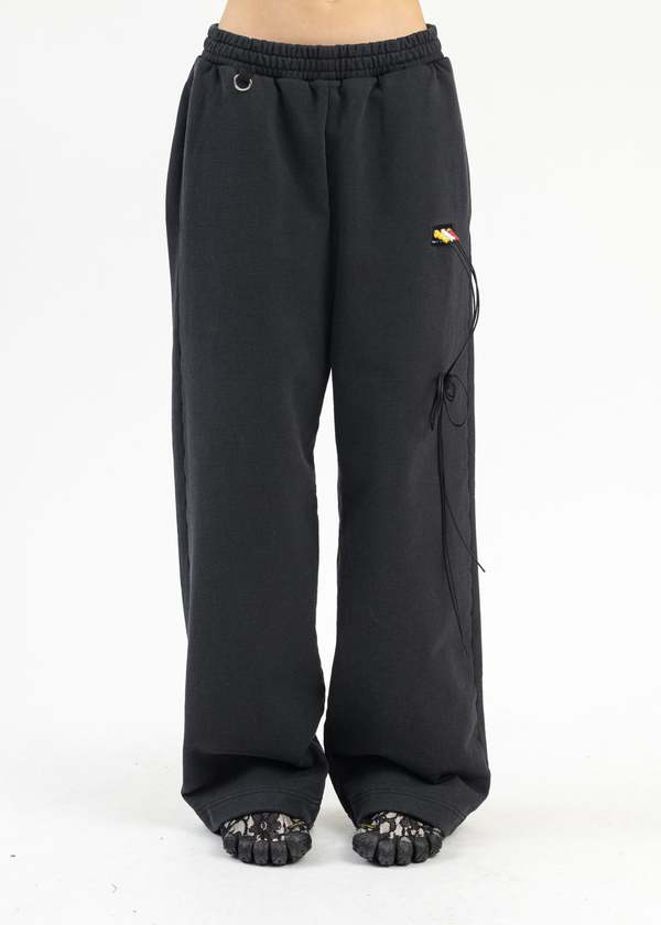 Doublet RCA CABLE EMBROIDERY SWEATPANTS - BLACK | Garmentory