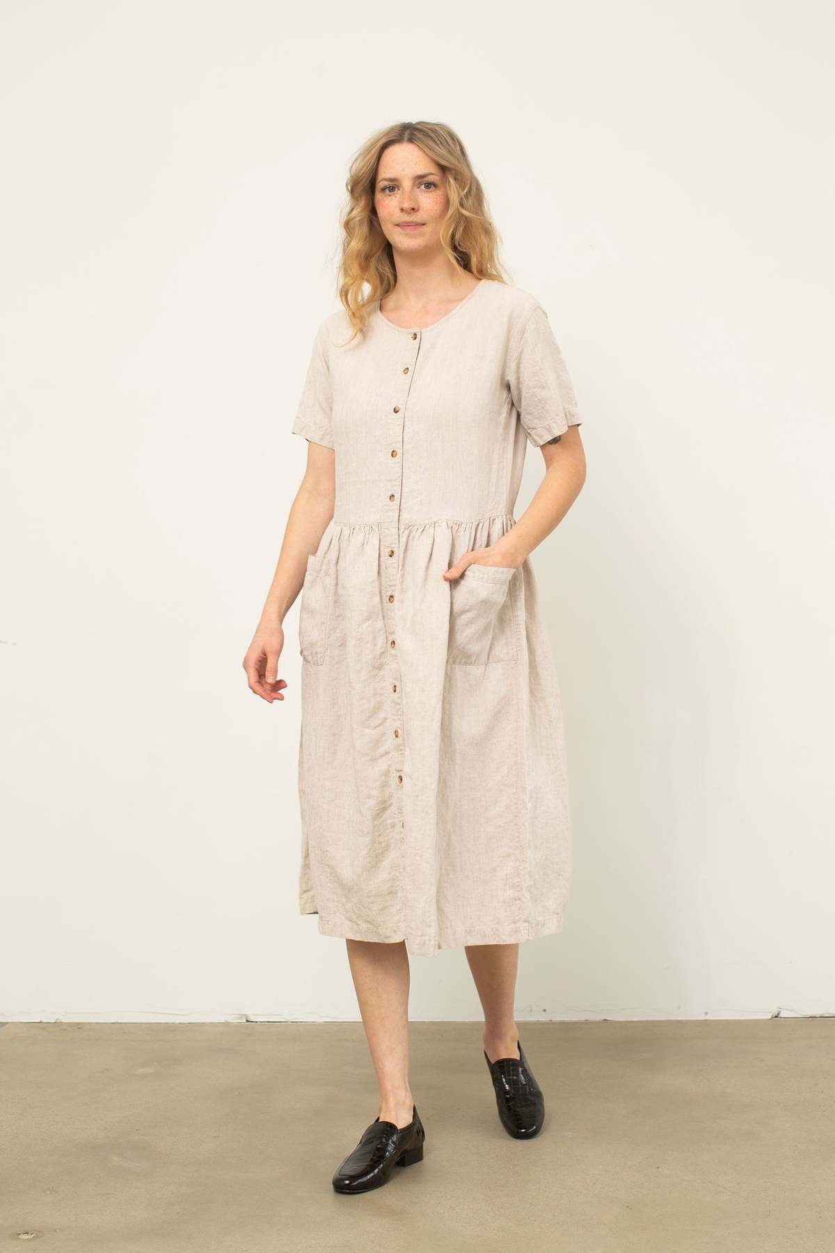 australian linen dress brand Ping Pong Amalfi Linen Dress - Chilli main image 0
