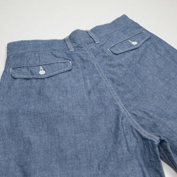 FOB Factory Chambray M52 Trousers - Blue | Garmentory
