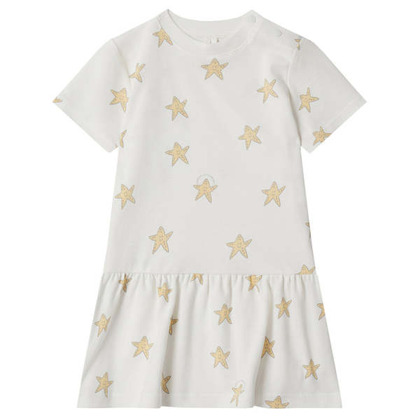 Kids Stella McCartney Baby Dress With All Over Starfish Print - White |  Garmentory