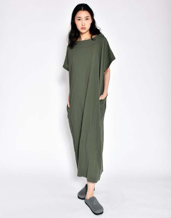 Uzi NYC Long Dress - Army | Garmentory