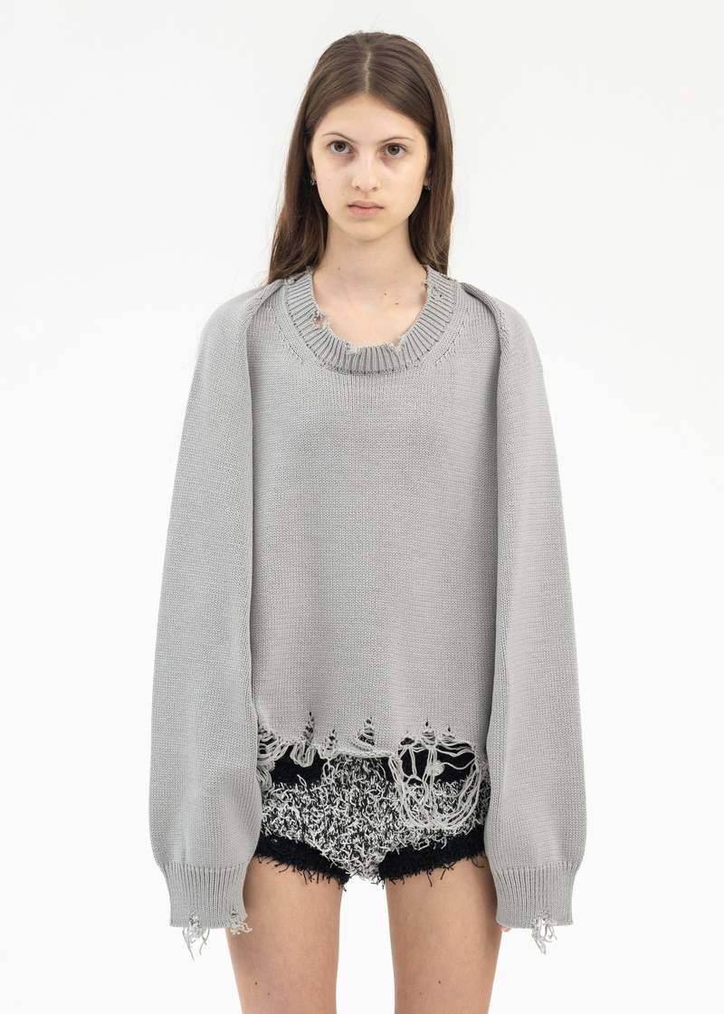 トップス doublet 24SS 2WAY SLEEVE SWEATER トップス doublet 2WAY SLEEVE SWEATER doublet / 2WAY SLEEVE SWEATER