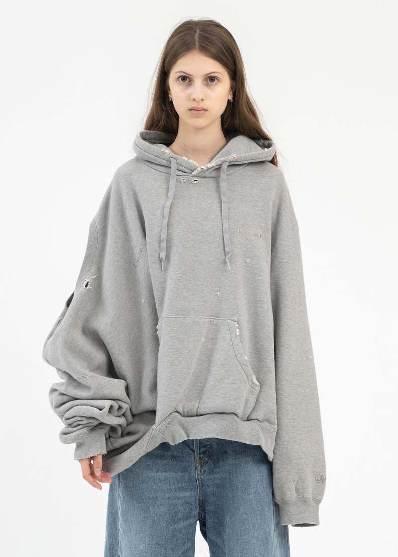 Doublet Ai Image Generation Mistake Hoodie - Grey | Garmentory