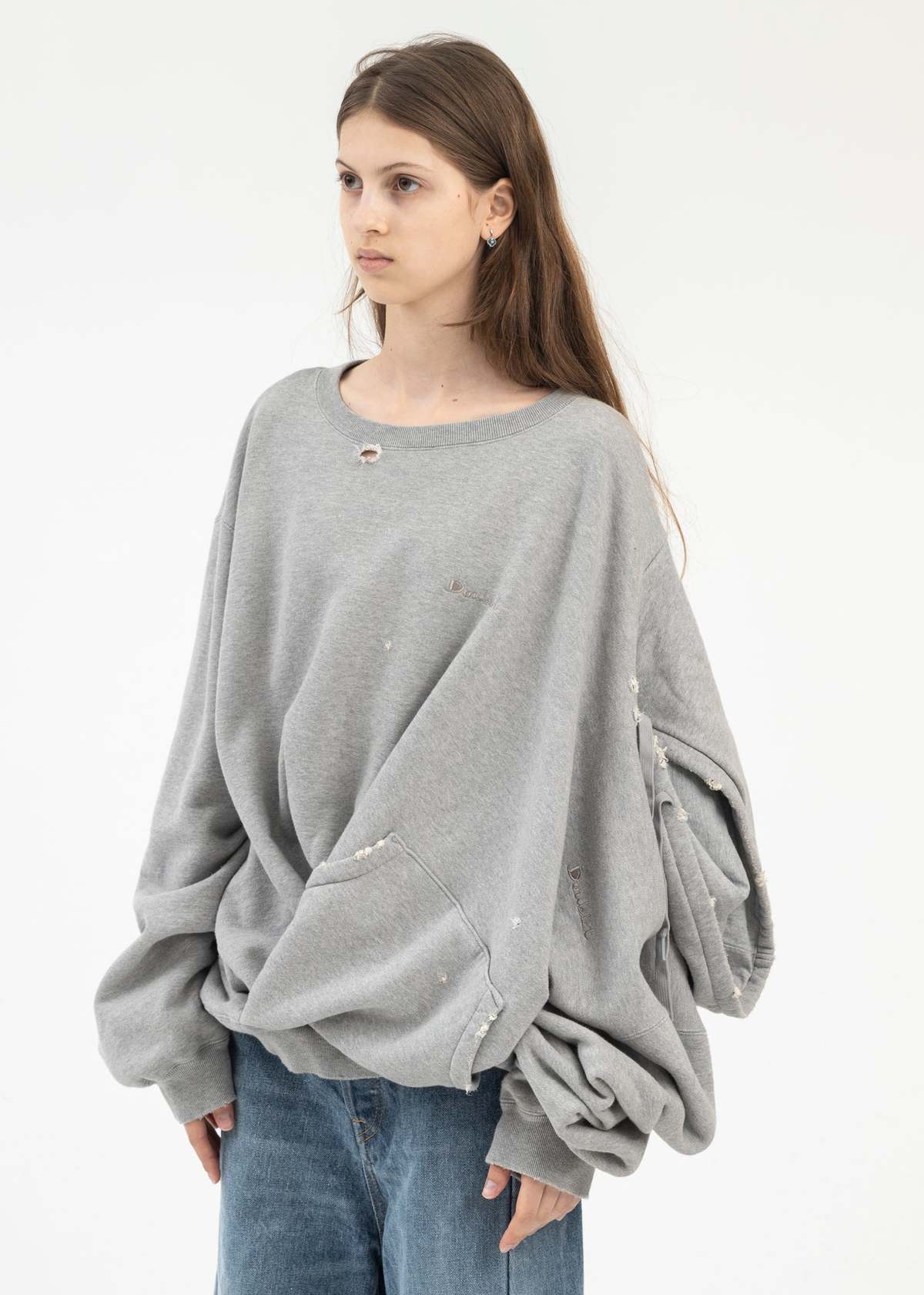 Doublet Ai Image Generation Mistake Hoodie - Grey | Garmentory