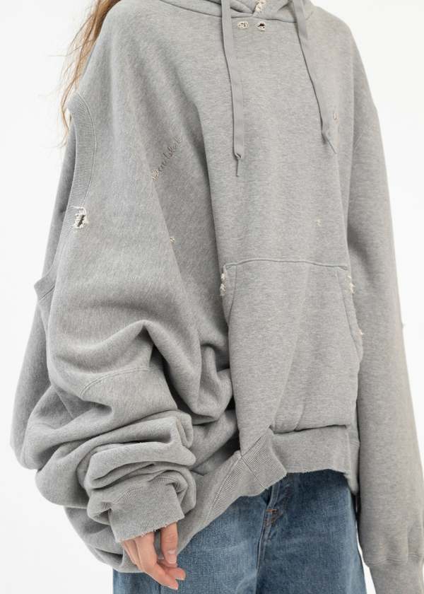 Doublet Ai Image Generation Mistake Hoodie - Grey | Garmentory