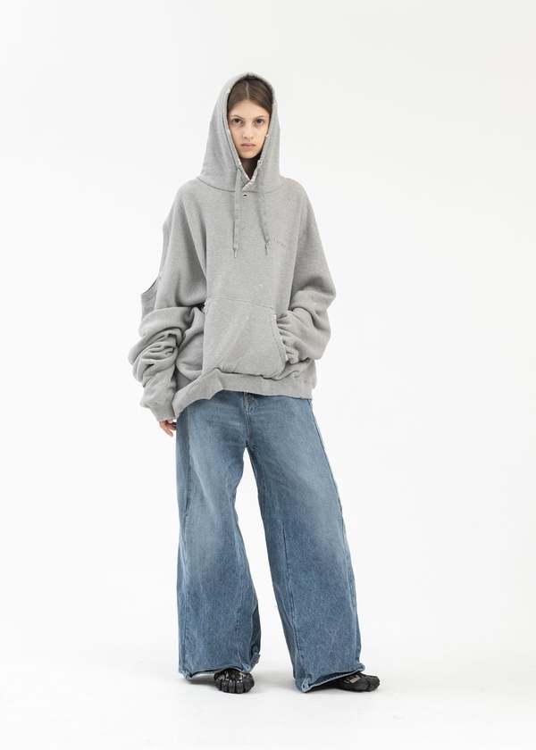 Doublet Ai Image Generation Mistake Hoodie - Grey | Garmentory
