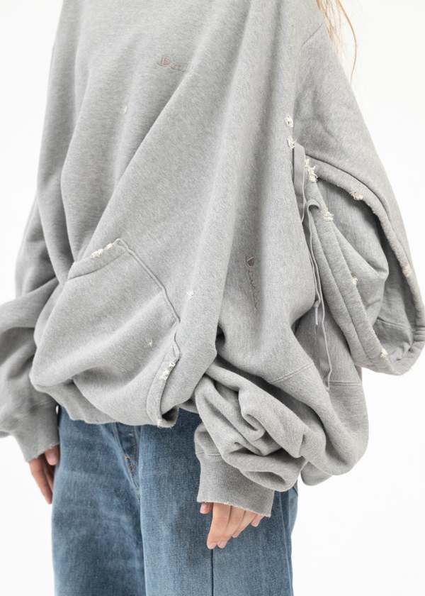 Doublet Ai Image Generation Mistake Hoodie - Grey | Garmentory