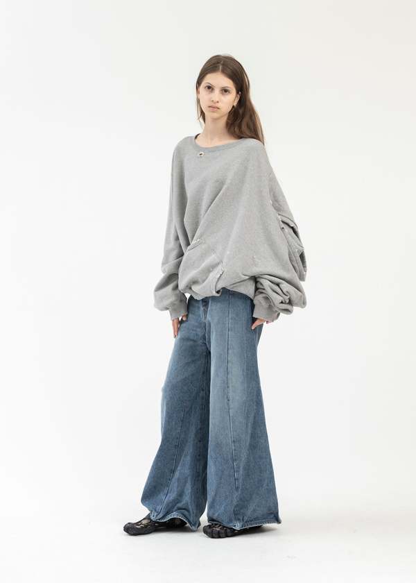 Doublet Ai Image Generation Mistake Hoodie - Grey | Garmentory