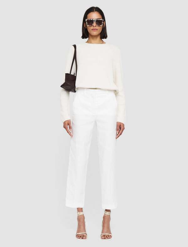 Joseph Linen Cotton Trina Pants - Ivory