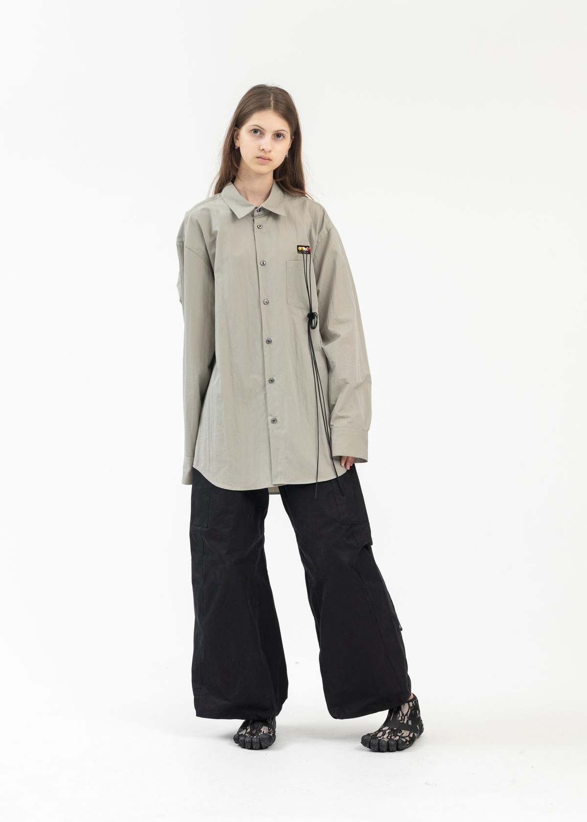Doublet Rca Cable Embroidery Shirt - Grey | Garmentory