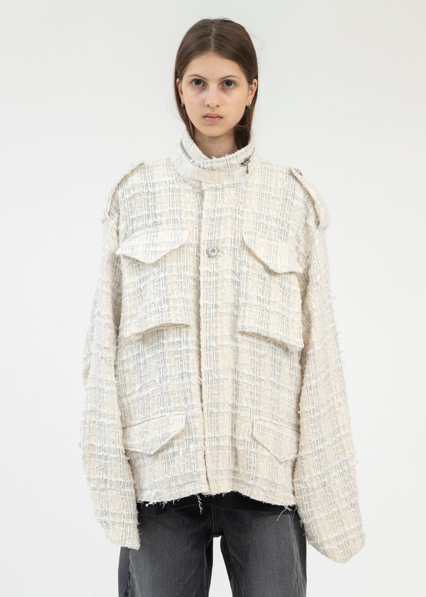 doublet CUTOFF TWEED FIELD JACKET S