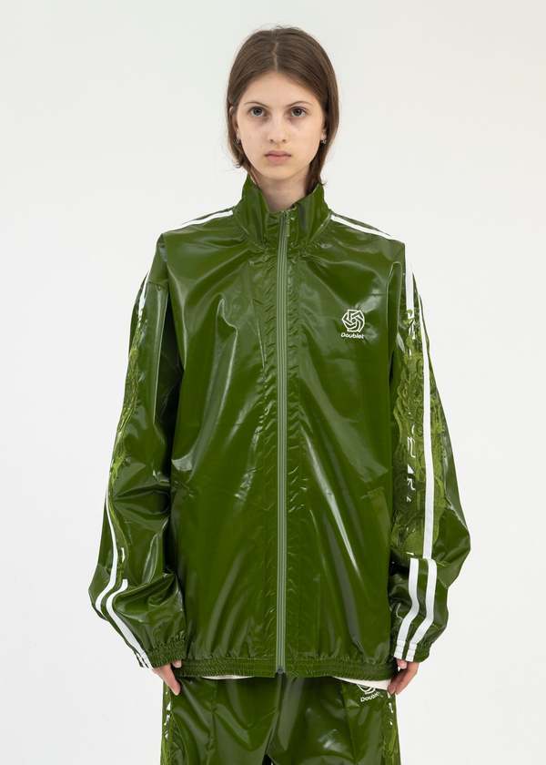 doublet LAMINATE TRACK JACKET