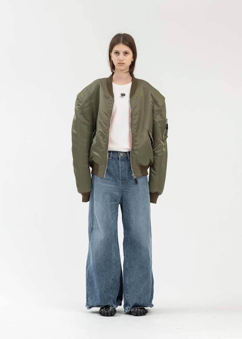 Doublet KHAKI ROBOT SHOULDER BOMBER JACKET - Khaki | Garmentory