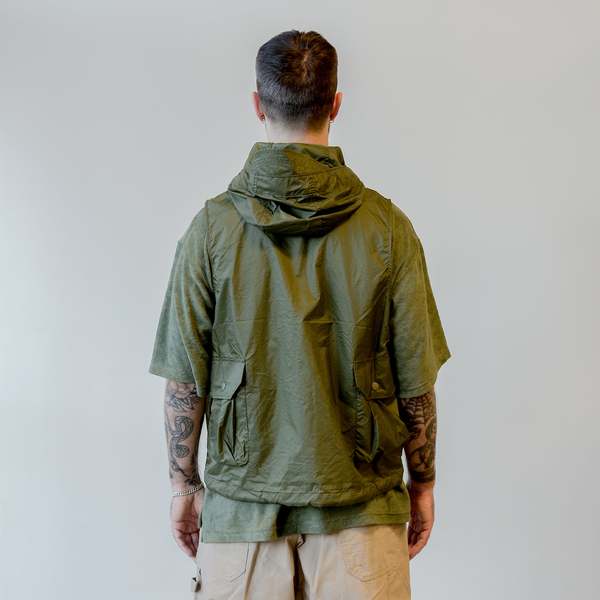 Engineered Garments Field Vest - Olive Nylon Micro Ripstop