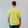 Homespun Knitwear Coalminer Henley Short Sleeve Combed Cotton Jersey - Acid Lime - Thumbnail 2