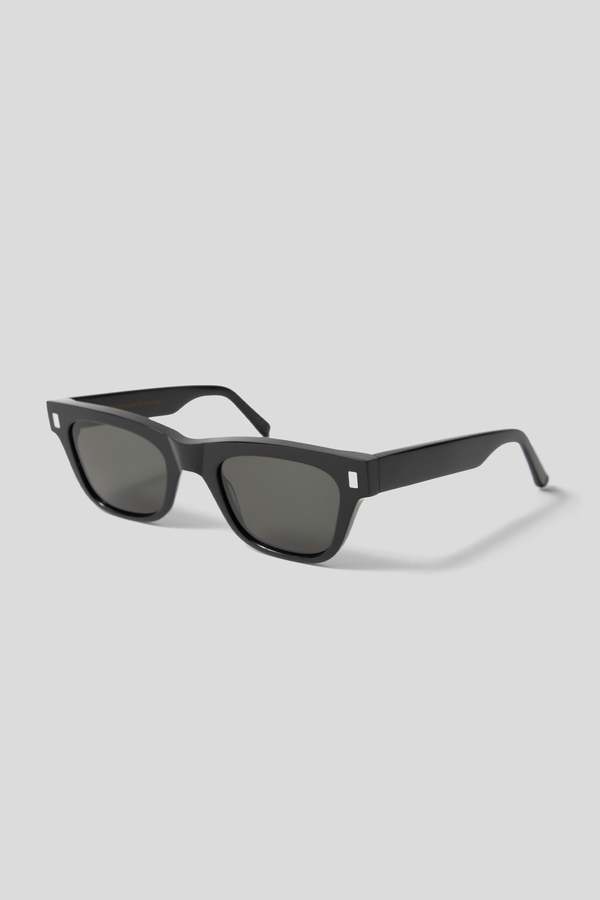 Monokel Aki Eyewear - Black/Green Solid Lens