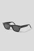 Monokel Aki Eyewear - Black/Green Solid Lens - Thumbnail 1