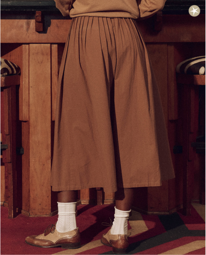 The Great. The Treeline Skirt - Suntan