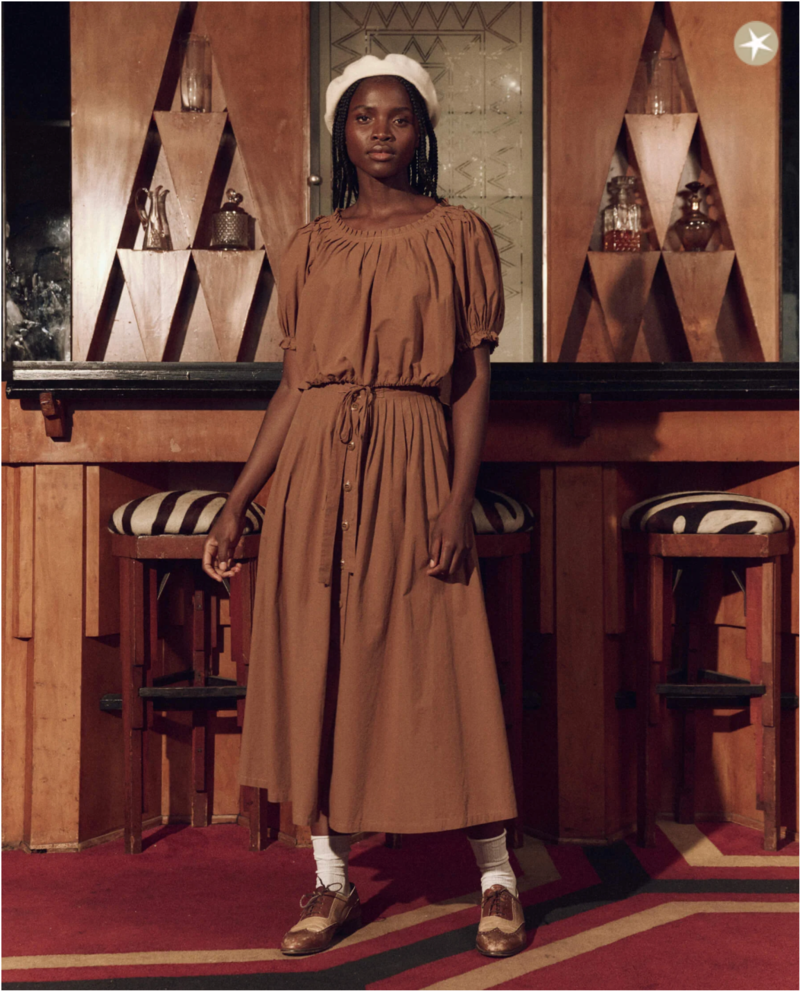 The Great. The Treeline Skirt - Suntan