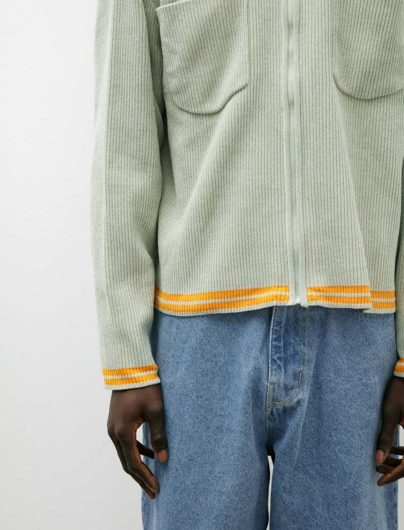 トップス PHINGERIN CORDY KNIT JACKET MINT GREEN Phingerin Cordy Knit Jacket - Mint Green | Garmentory