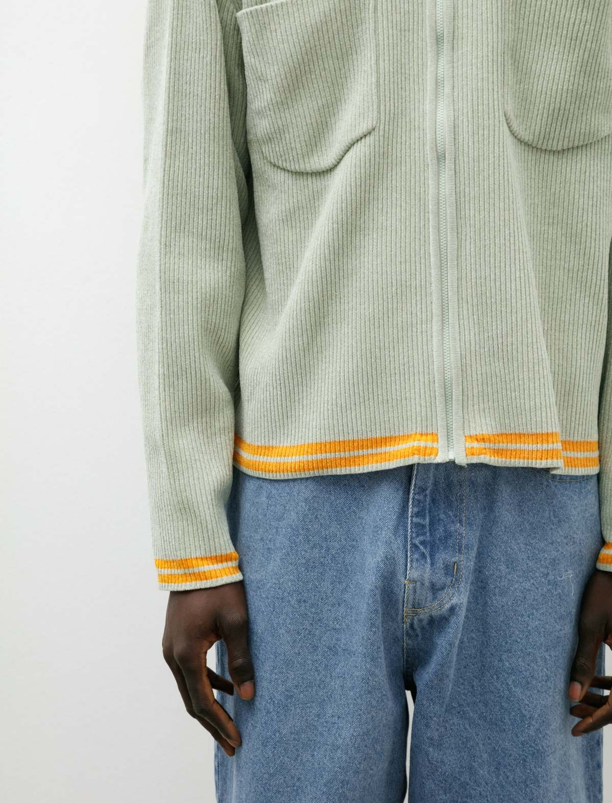 Phingerin Cordy Knit Jacket - Mint Green | Garmentory