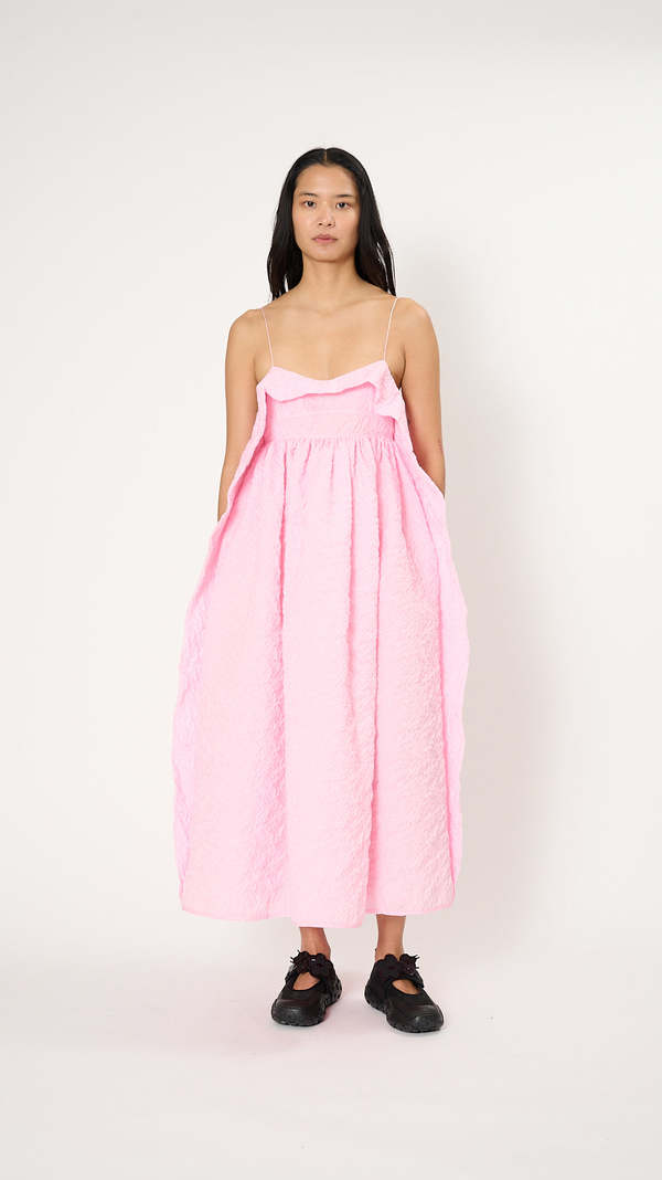 cecilie bahnsen dress pink Cecilie Bahnsen Vilma Dress in Pink Curated at Jake and Jones