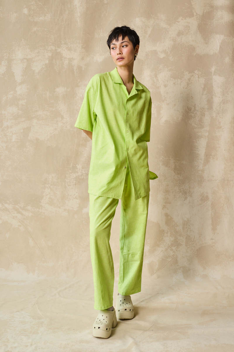 Devlyn Van Loon Column Pant - Lime