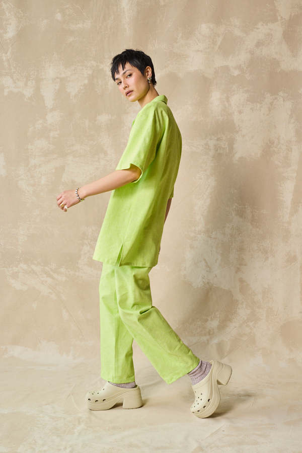 Devlyn Van Loon Column Pant - Lime