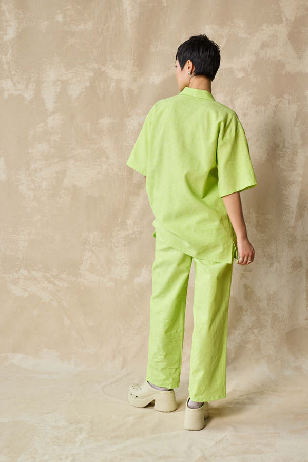 Devlyn Van Loon Column Pant - Lime