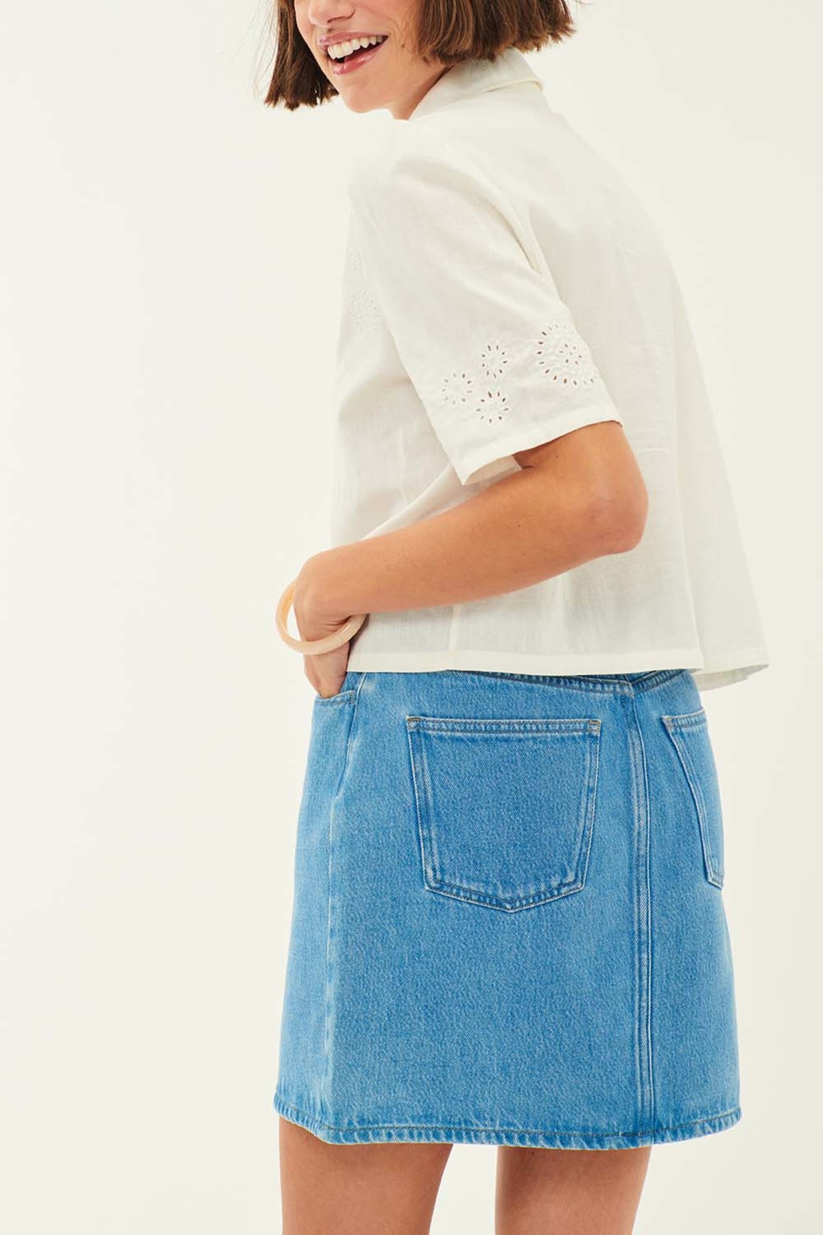 Des Petits Hauts Shikou Eyelet Lace Shirt - Image 3 of 3